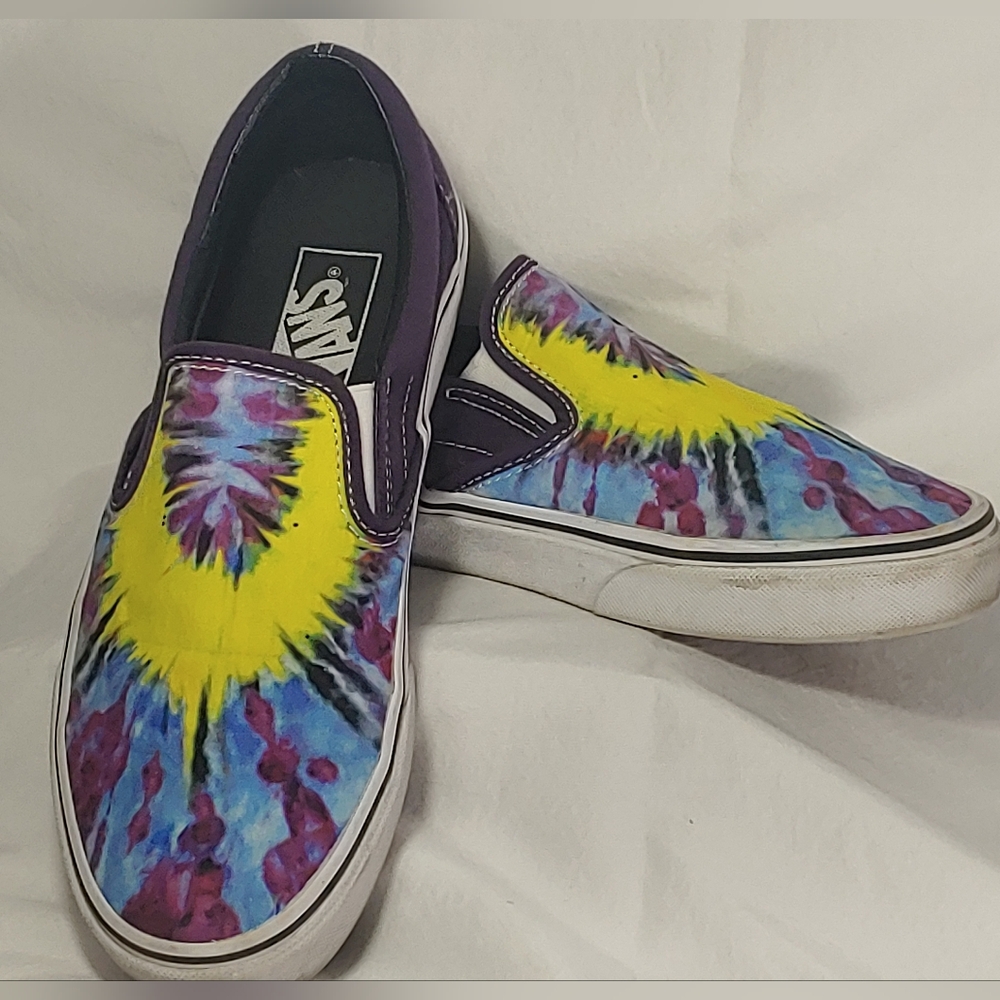 Vans Multicolor Tie-Dye Skater Slip-On Men's 7.5 Women's 9 - Picture 11 of 11
